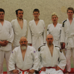 takana: Sami, Frey, Miko, Miia ja Aleksi (5.kyu) edessä: Tero ja Matias (3.kyu) 